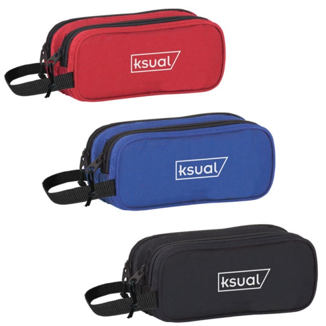 Comprar Estuche 2 cremalleras portalápices Doble ksual