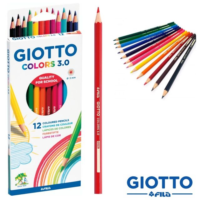 Comprar Giotto Colors 3.0, Caja 12 lápices de colores madera