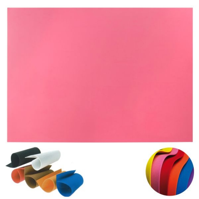Comprar Hoja goma eva foamy grande color rosa
