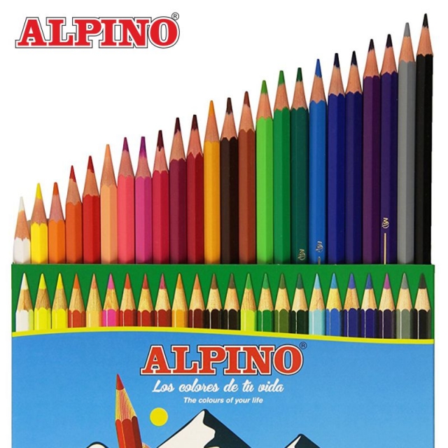 lapices de colores pinturas alpino 24