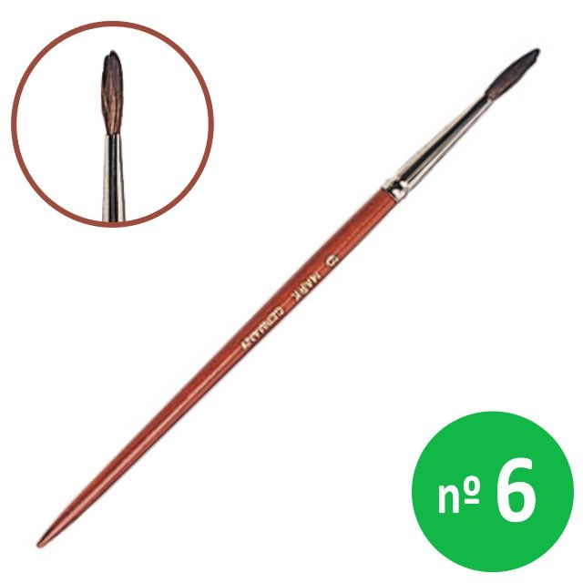 Comprar Pincel escolar, número 6, nº 6, acuarela o témpera
