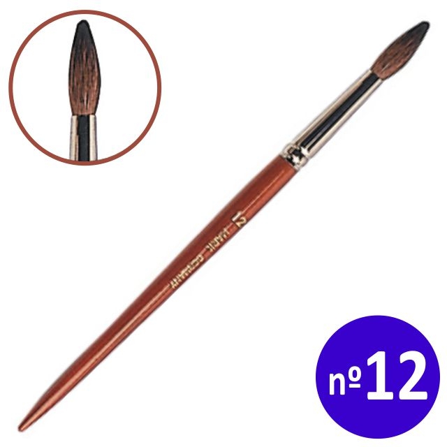 Comprar Pincel escolar Nº 12, número 12, para acuarelas o témperas