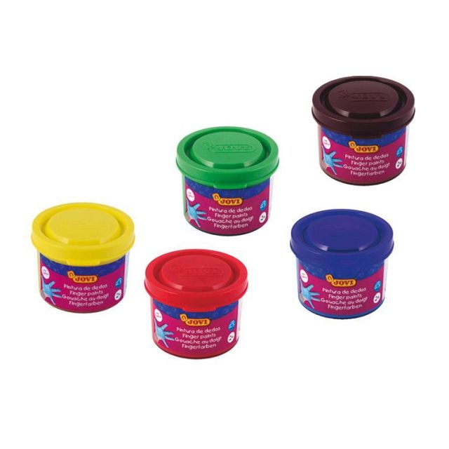 Pintura Dedos Jovi 540 C/5 Colores 35 Ml - Envío gratis en 24/48 horas.