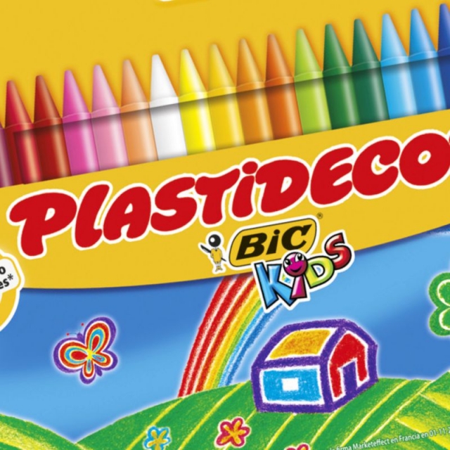 plastidecor 24 colores ceras duras bic kids