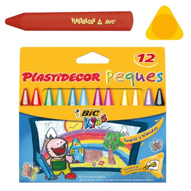 plastidecor peques bic kids ceras triangulares