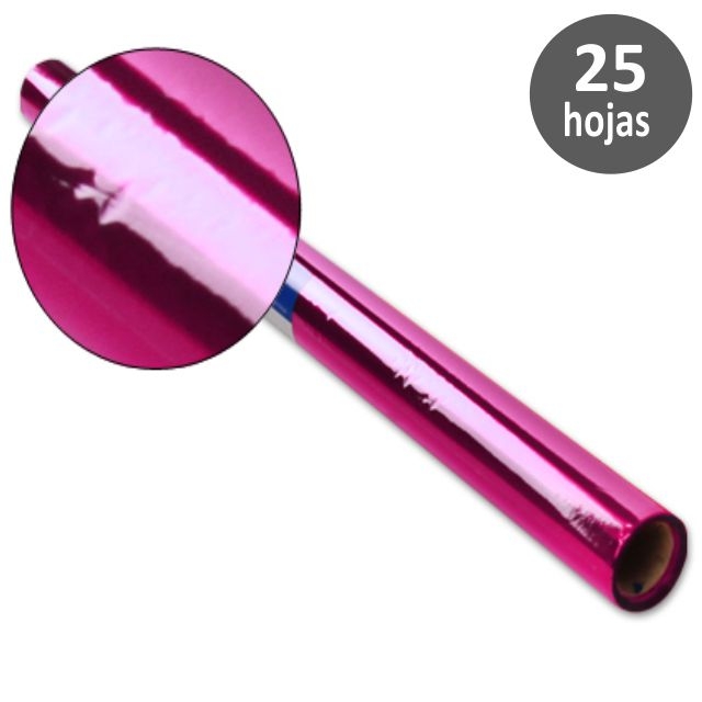 Comprar Rollo de papel celofán color rosa, 25 hojas 50x65 cms 12504