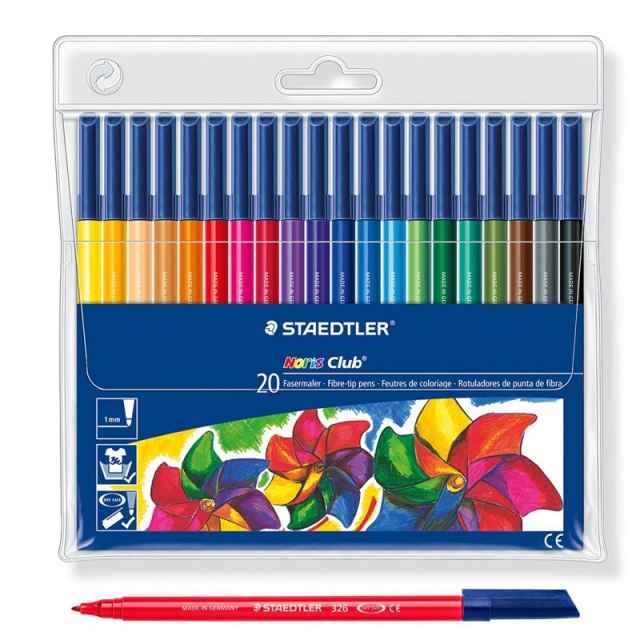 staedtler 326wp20 rotuladores 20 colores noris