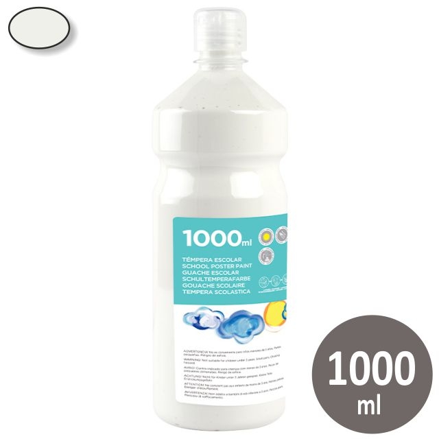 Comprar Tempera escola líquida Liderpapel TP22, 1 Litro, Blanco