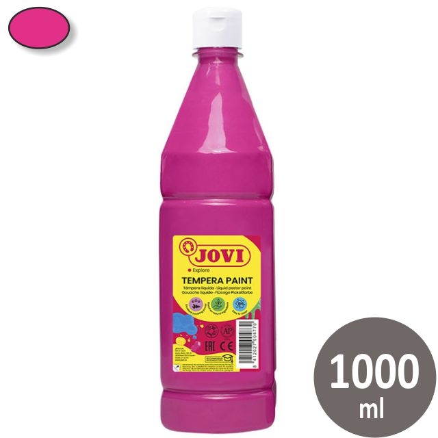 Comprar Tempera escolar líquida Jovi botella 1000 ml magenta fucsia