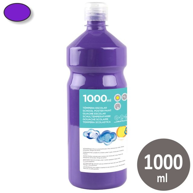 Comprar Tempera escolar líquida Liderpapel 1 Litro Violeta