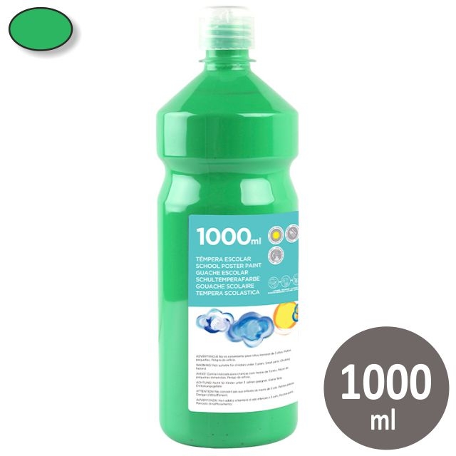 Comprar Tempera preparada escolar Liderpapel 1 Litro Verde TP36