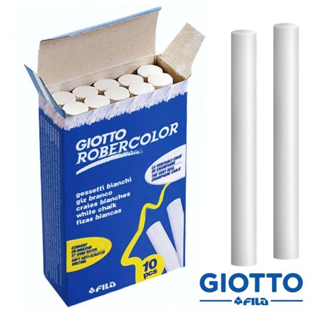 tizas giotto robercolor anti polvo c10 blancas