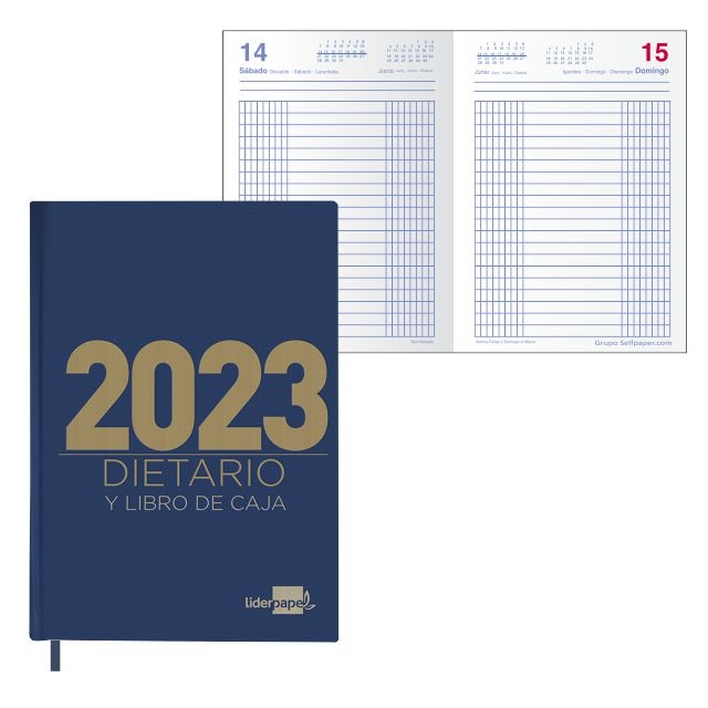 agenda dietario cuartilla a5 dia pagina 2023