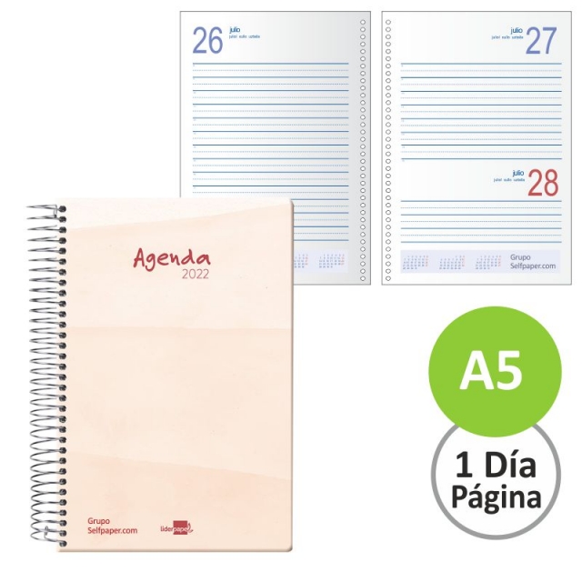 Comprar Agenda de Espiral 2022 un dia por pagina Syros Arena