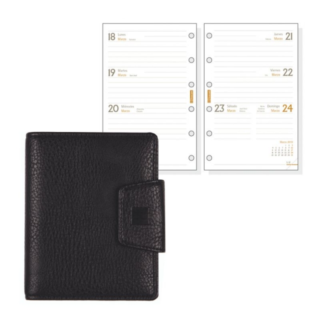 Comprar Agenda bolsillo simil piel Finocam Nova 602 Negro 2024