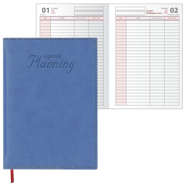 Comprar Agenda, Planning, Libro de reservas Perpetuo, Dohe, Azul