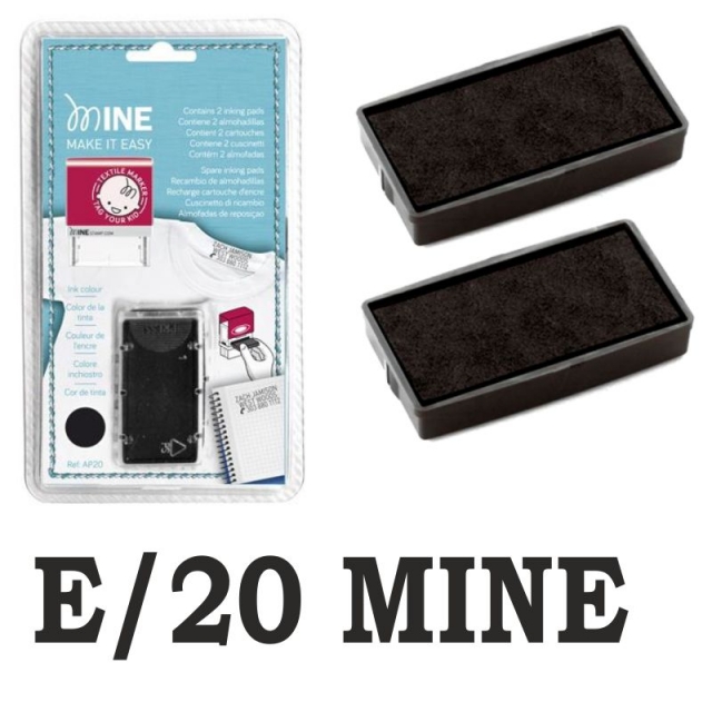 Comprar Almohadillas tinta recarga para marcador ropa Mine 2 Uds