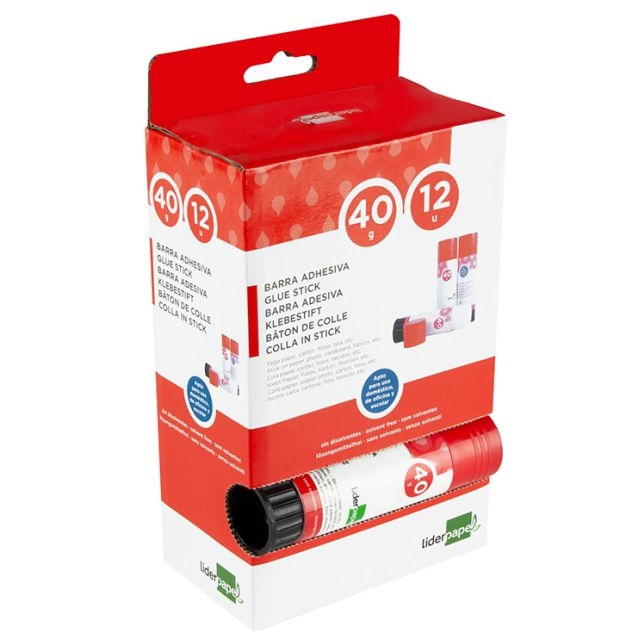 barra pegamento adhesivo liderpapel grande 40 g