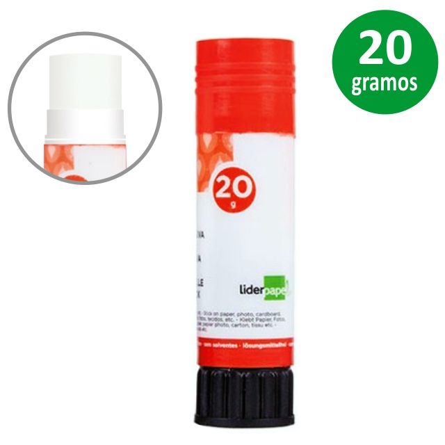 Comprar Barra pegamento Liderpapel 20 grs. barra adhesiva stick