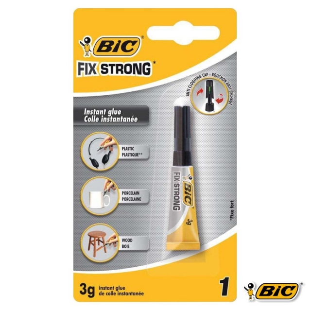 bic fix strong pegamento rapido economico 3 gramos