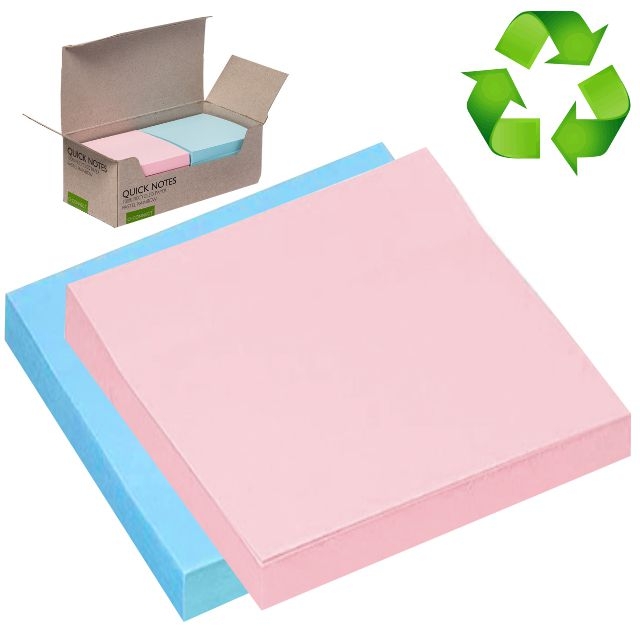 Comprar Bloc de notas adhesivas recicladas, de colores 76x76