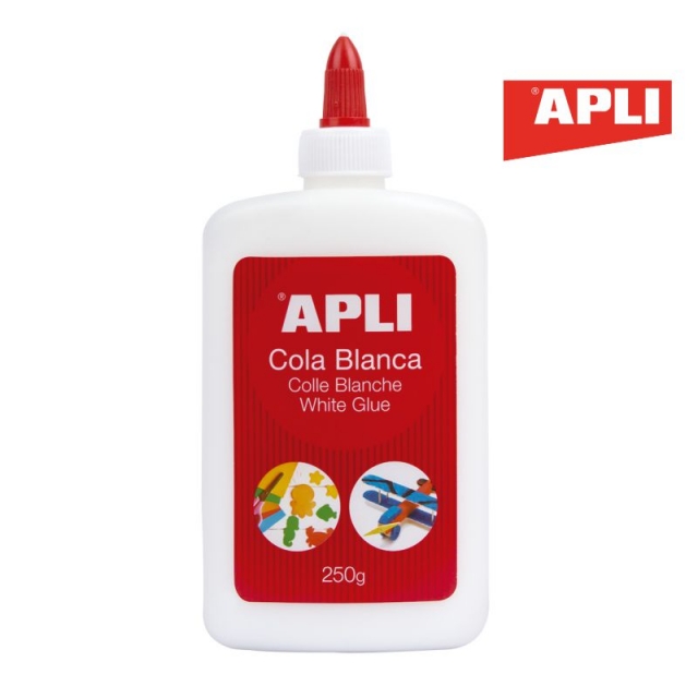 botella cola blanca apli 12850 grande manualidades
