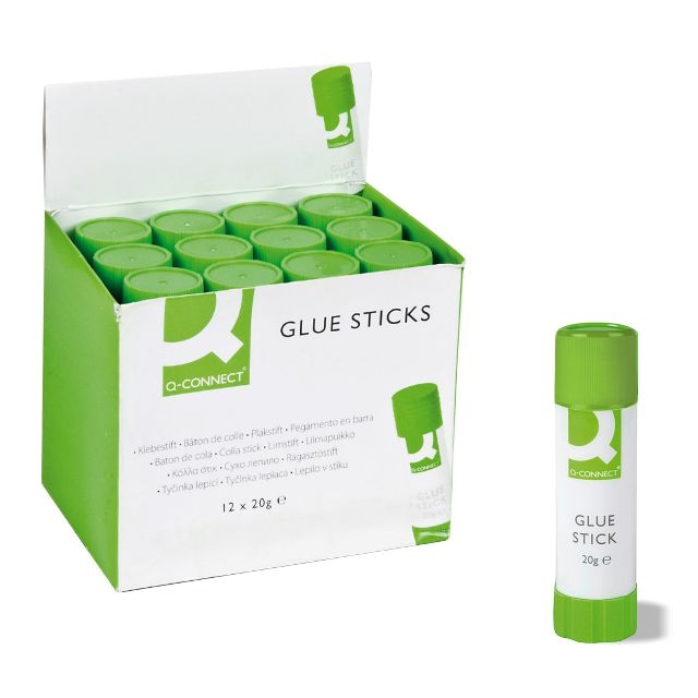 caja 12 barras de pegamento 20 grs medianas