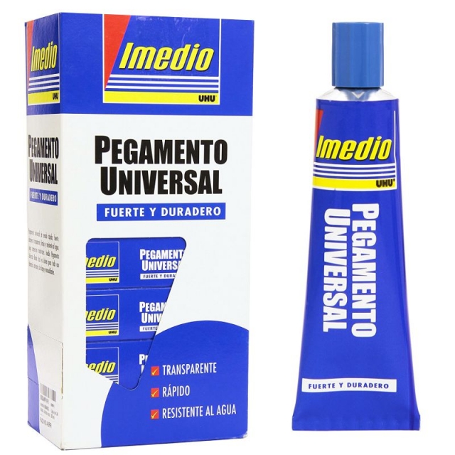 69519 pegamento universal imedio 35ml - 452 pegamento - 392 adhesivos y  barnices - 272 material escolar - Tienda - Almacenes Lucio