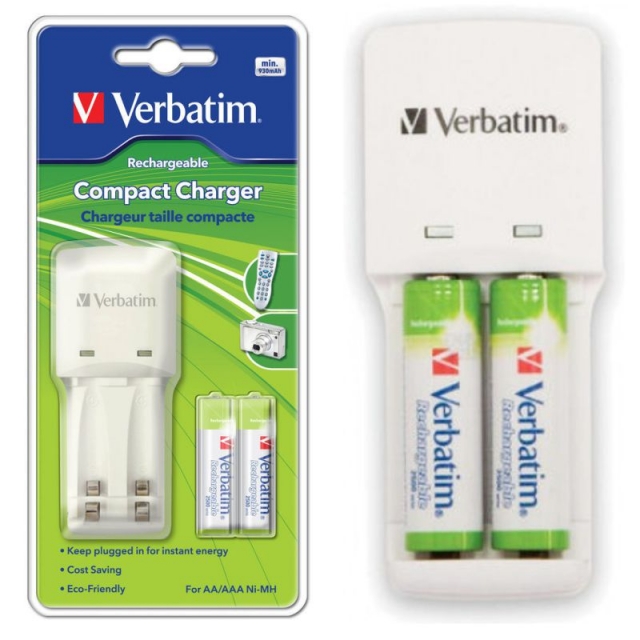 Comprar Cargador de Pilas Verbatim AA LR06 y AAA, LR03
