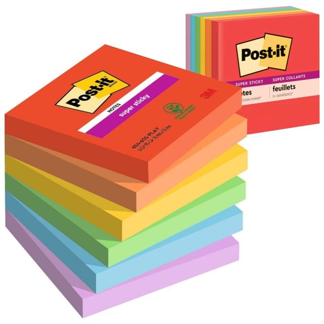 Comprar Cubo taco 540 notas adhesivas Post-It Play full super sticky