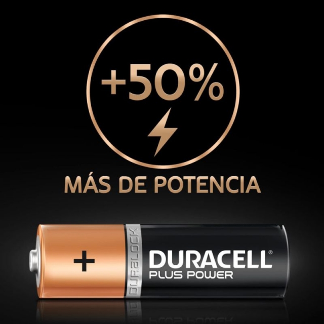 PILAS DURACELL PLUS POWER AA LR6 MN1500 (4 UDS)