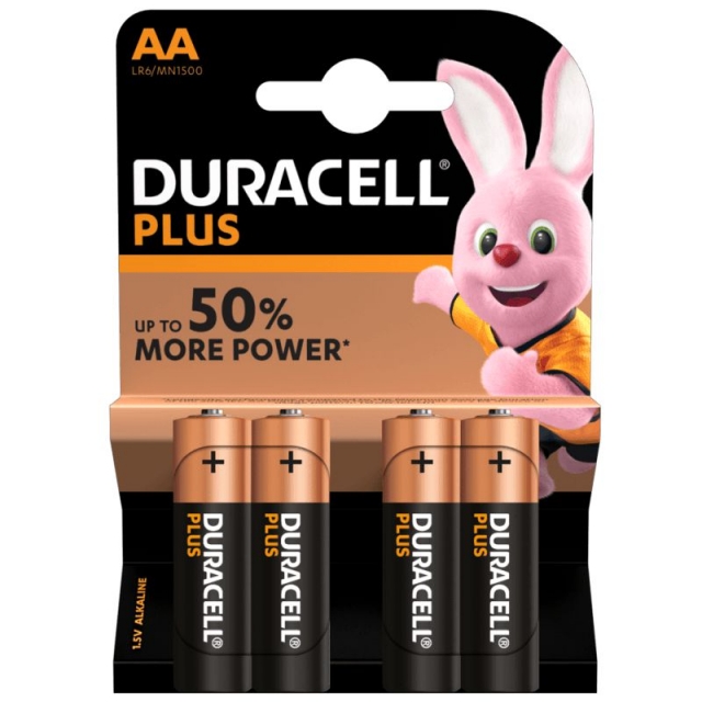 Comprar Duracell Plus Power 50%+ AA LR6 Pack 4 pilas alcalinas