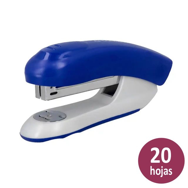 Comprar Grapadora oficina 24/6 plastico ABS azul 20 hojas Q-Connect