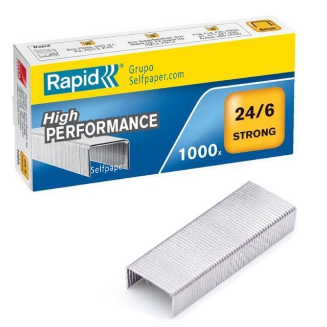 grapas 24/6 extrafuertes rapid strong galvanizadas