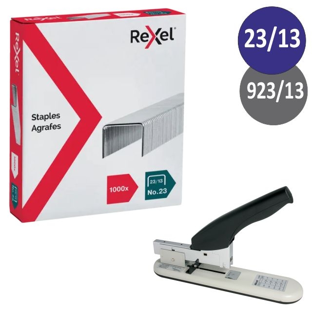 grapas gruesos rexel 23 13 palanca 90 hojas