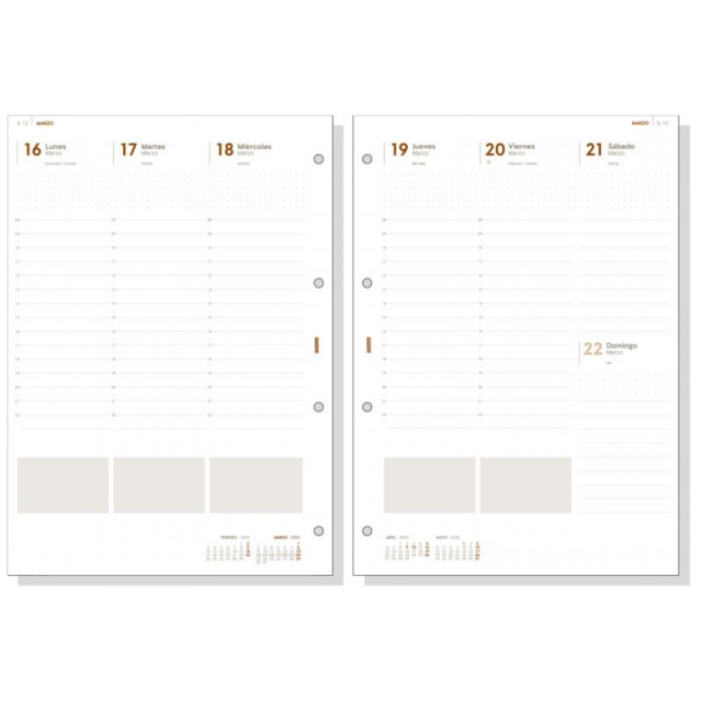 interior recambio agenda finocam open r4099