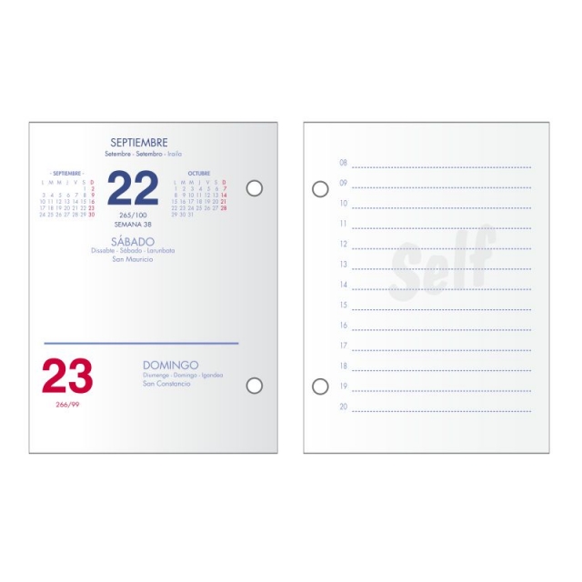 interior taco calendario bufete liderpapel buffete