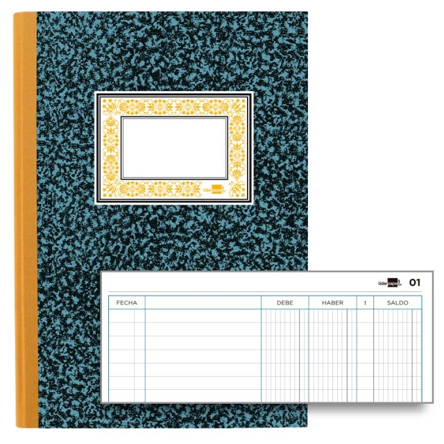 Comprar Libro de cuentas corrientes, cartoné, folio, Liderpapel