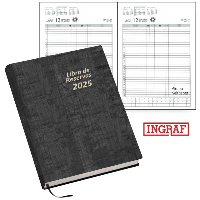 Comprar Libro de Reservas - Agenda 2025 - 2 Paginas cada dia