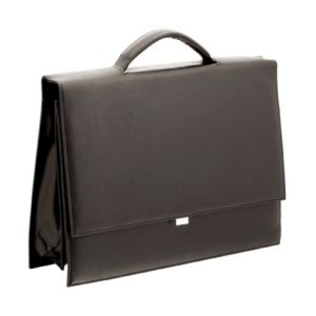 Comprar Maletin portadocumentos con asa, simil piel negro