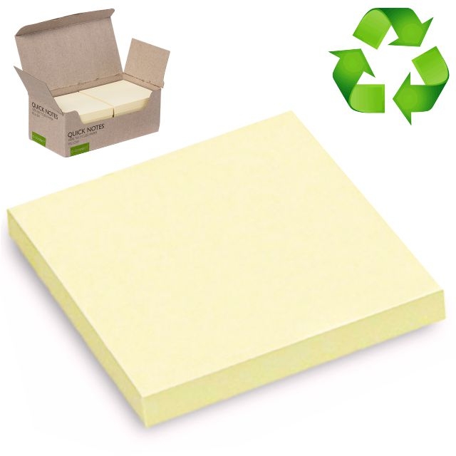 Comprar Bloc notas adhesivas recicladas 100%, 76x76 Q-Connect
