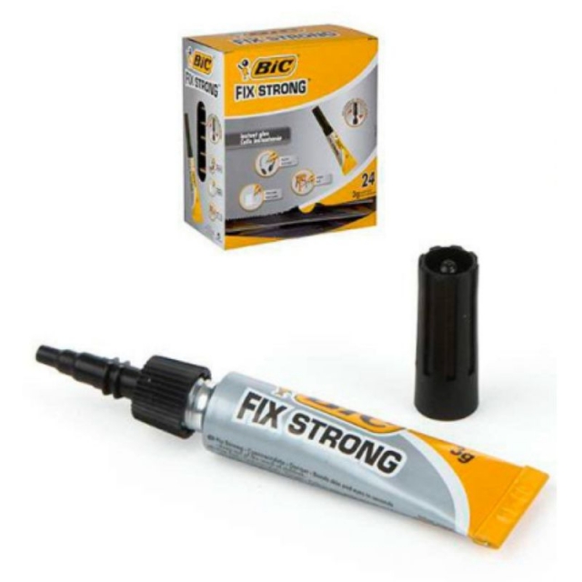 Pegamento Instantaneo marca Bic fix strong 3 gr adhesivo extra (73834)
