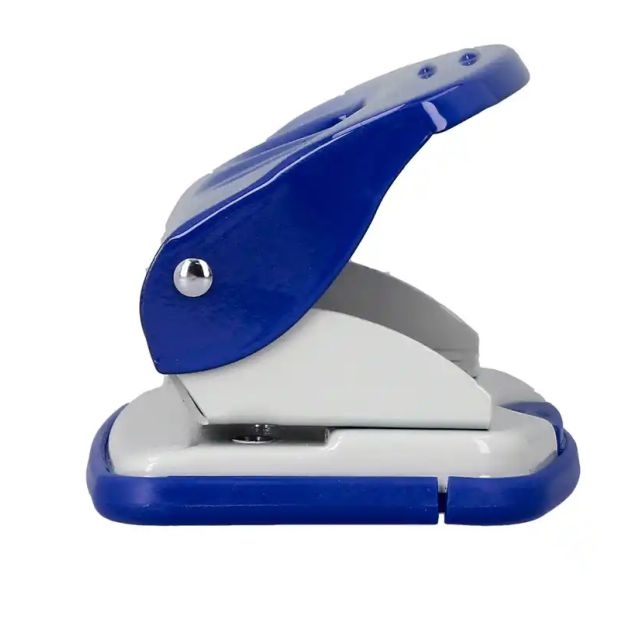 perforadora papel oficina 20 hojas azul economica