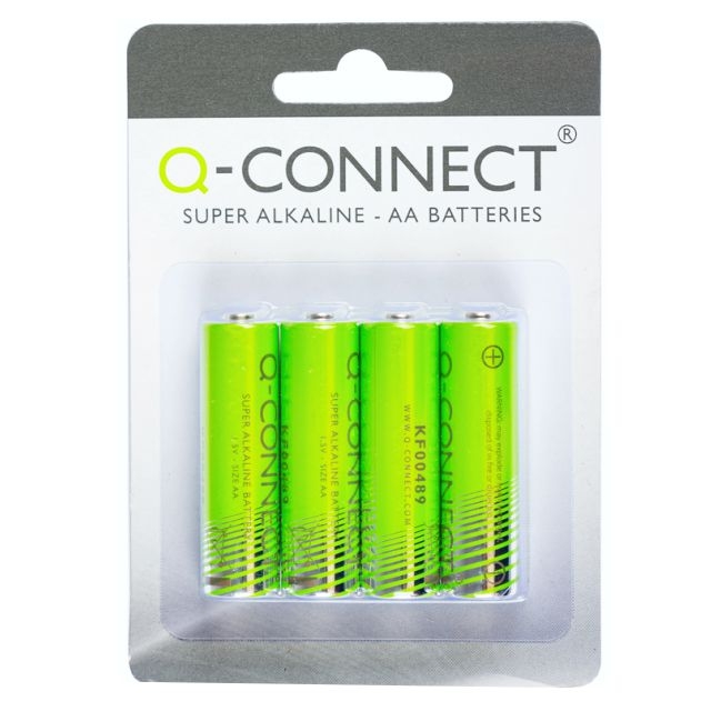 Comprar Pilas alcalinas AA LR06 Q-connect pack 4 uds. económicas