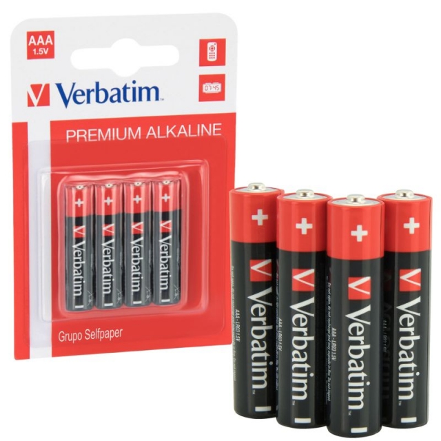 Comprar Pilas Alcalinas AAA - LR03 - Verbatim Premium