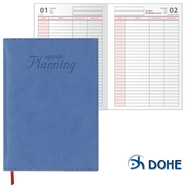 planning perpetuo, libro de reservas dohe azul