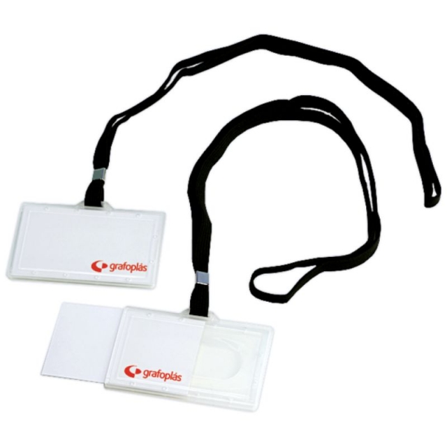 Comprar Distintivo portanombres identificadores con Cordón negro