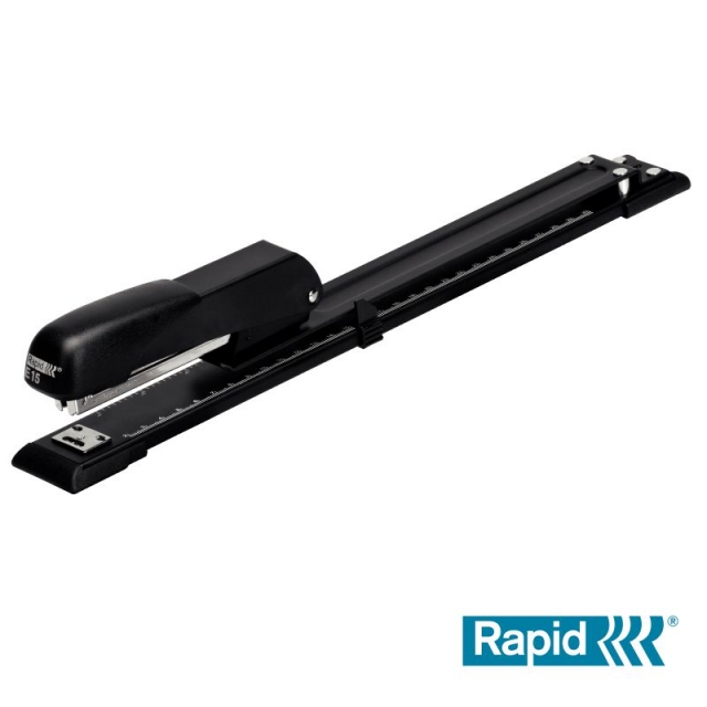 rapid e15 grapadora brazo largo doble folio