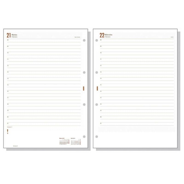 recambio agenda finocam open 4000 dia pagina