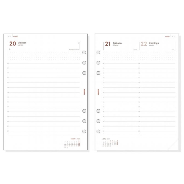 recambio agenda finocam open pol 1000 burdeos